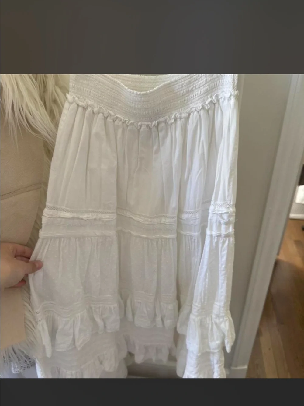 Ralph Lauren White Tiered Girls' Skirt